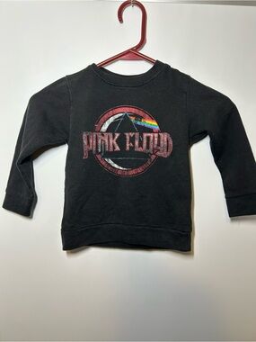 Pink Floyd Black Kids Sweatshirt with Rainbow Prism Logo